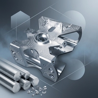 Boîtier de contrôle d'automatisation en aluminium complexe usiné CNC 5 axes à tolérance stricte, composants métalliques personnalisés