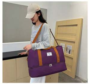 Bolsa de Deporte Impermeable Grande, Bolsa de Viaje para Gimnasio, Bolsa de Yoga con Cremallera Oxford Portátil para Mujer - Product Image 6