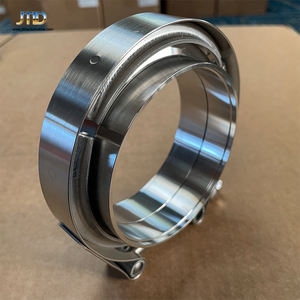 JTLD 304 <span class=keywords><strong>Pince</strong></span> en V en acier inoxydable et jeu de brides mâle/femelle-3.5 pouces 3.5 "pouces I.D. Ensemble de bande V - Product Image 5