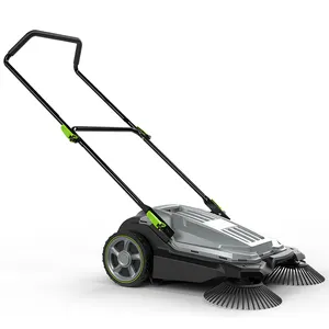 Floor sweeper for garden and road dust sweeper manual and also use for leaf sweeper