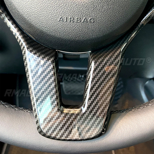 ฝาครอบตกแต่งพวงมาลัยลายคาร์บอนสำหรับรถยนต์เมอร์เซเดสเบนซ์ W177 W247 W205 W213 X247 C257 X253 W167 X167 ปี 2019-2021 - Product Image 6
