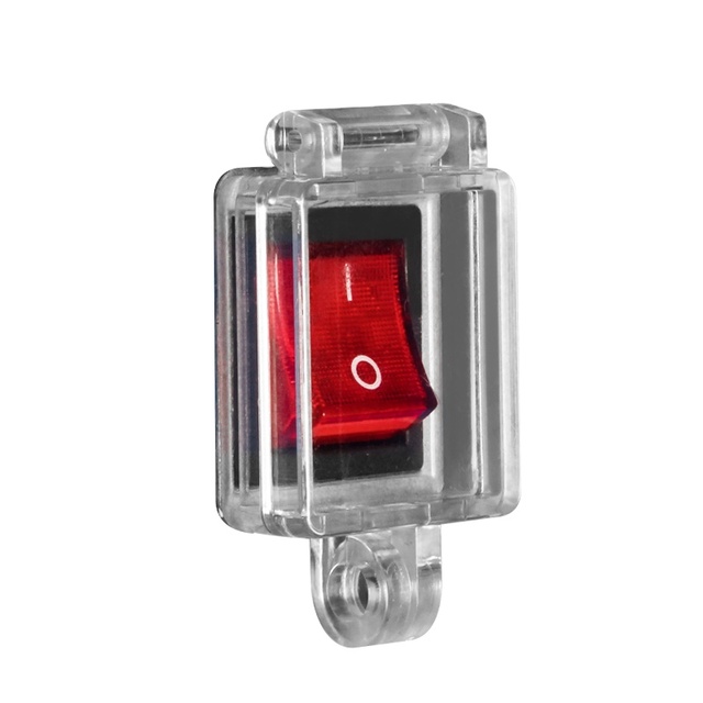 BOZZYS Switch Lockout Cover Ship-Link Button Power Lockout Safety 6 Pack Transparent Pc Plastic to Prevent Misopearation