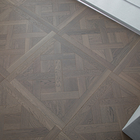 Parquet en bois massif multicouche brossé moderne sur mesure Sunhouse Unique Design 15 mm, 600*600 mm E0