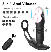 Masseur de prostate vibrant pour homme, contrôlable par application, vente en gros, vibrateur anal télécommandé pour hommes