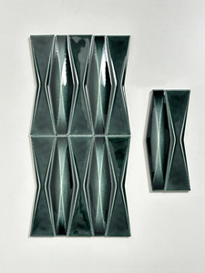 Carreaux de mosaïque en céramique blanche émaillée, style parquet moderne, <span class=keywords><strong>pour</strong></span> <span class=keywords><strong>la</strong></span> décoration de piscines et de murs - Product Image 3