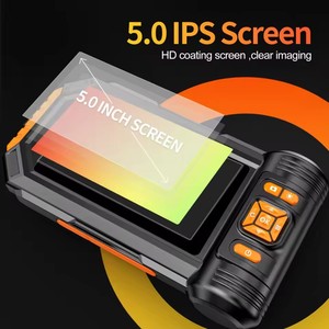 Hd808 cầm tay nội soi 8mm ống kính kép 1080P <span class=keywords><strong>HD</strong></span> 5inch IPS Màn hình 5m cáp công nghiệp di động borescope 2.0MP kiểm tra máy ảnh - Product Image 2