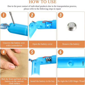 Hot <span class=keywords><strong>Sale</strong></span> 26cm Leuchten Zauberstab Led Leuchtstäbe Rave Party begünstigt Acryl blase Bunte blinkende Zauberer Zauberstäbe für Party zubehör - Product Image 3