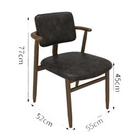 Ensemble de mobilier de restaurant nordique, table à manger en bois massif, chaises de bar, structure de table en métal, utilisation commerciale pour hôtel/café/taverne