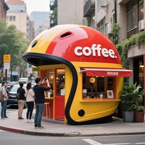 Escultura Personalizada, Estatua Grande de Fibra de Vidrio, Personalización para Exteriores, Casco, Cafetera, Librería, Quiosco - Product Image 3