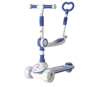 3 in 1 per bambini Outdoor Fitness Scooter Push Rod giocattolo di plastica con ruota PU pieghevole Skateboard per i bambini - Product Image 6