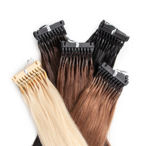 Extensiones <span class=keywords><strong>de</strong></span> Cabello Natural 6D, Cabello <span class=keywords><strong>Humano</strong></span> 100% Virgen Rubio Remy - Product Image 2