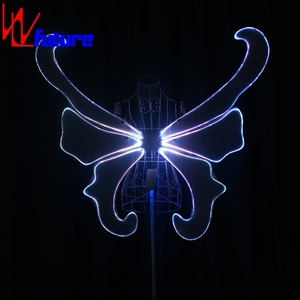 Ailes de papillon en fibre optique lumineuses pour adulte, accessoire de danse, festival de musique, rave, spectacle, Nouvel An, fête sur la plage, <span class=keywords><strong>costume</strong></span> de scène - Product Image 6