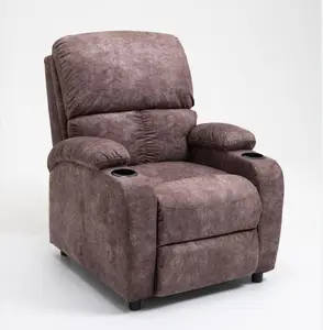 Fauteuil inclinable en cuir avec rembourrage en mousse en forme de papillon pour personnes âgées, pour le salon ou la chambre à coucher.