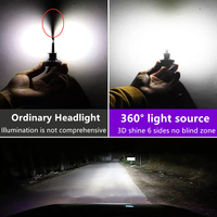 Haute Puissance 6 côtés 11000 Lumen H4 Led Phares 360 LED 100w HB4 H3 9005 9006 H1 H8 H9 H11 H7 A Mené Des Ampoules De Phare