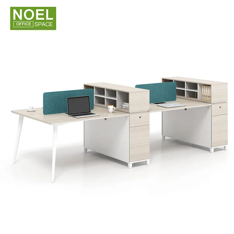 Da Tavolo moderno Ufficio Stazione di Lavoro Ufficio Workstation Sedile 4 Personale della Reception Modulare Cubicolo