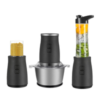 Mixeur de cuisine électrique avec bouton poussoir, 3 en 1, robot ménager, chinois, mélange, vente en gros, nouvelle collection