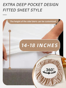 واقي سرير ناعم قابل للتنفس من البوليستر مخصص بالجملة - Product Image 5