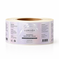 Étiquettes personnalisées de luxe 3D en relief pour pots de crème hydratante, autocollants cosmétiques imperméables, étiquettes d'emballage de bouteilles avec vernis UV sélectif