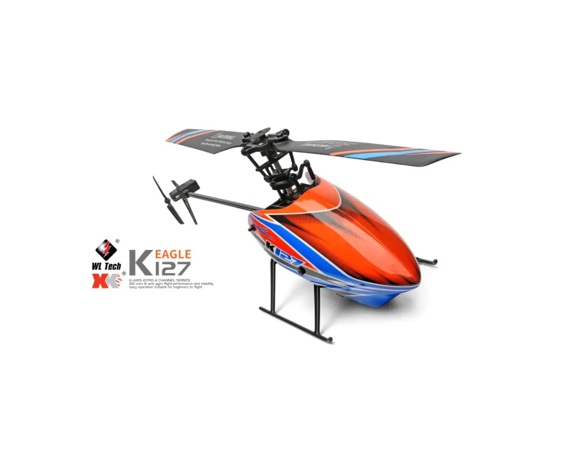 New Design WLToys XK K127 2.4 GHz 4CH 6 Gyro Double Motor Large Altitude Hold Remote Control Helicopter Toys Model