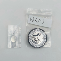 Movimiento cronógrafo Meca-Quartz VK67 original con descuento por volumen, piezas de reloj TMI japonesas con indicador de fecha para reparación y reemplazo OEM