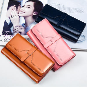Cartera Larga Andong para Mujer, Cartera de Moda Femenina con Bolsillo para Teléfono, Bolsos de Mano para Mujer, Bolso de Cuero Vacuno Genuino MCS-2227 - Product Image 2