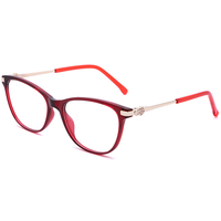 Monture de lunettes optiques en acétate d'italie coloré, vente en gros