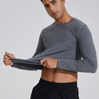 T-shirts de sport à manches longues pour hommes Polyester Spandex Impression personnalisée Porter T-shirt de sport personnalisé pour hommes Sports