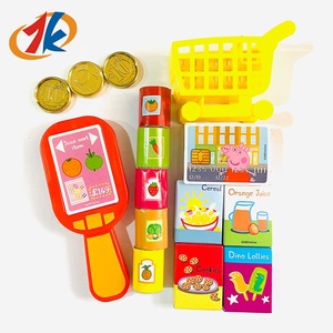 Jouets enfants supermarché Shopping faire semblant de jouer ensemble avec <span class=keywords><strong>jouet</strong></span> <span class=keywords><strong>caisse</strong></span> <span class=keywords><strong>enregistreuse</strong></span> Scanner panier et jouer accessoires alimentaires chauds - Product Image 1