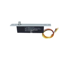 Serrure électrique à mortaise à profil étroit DFD-120, mini-serrure encastrée dissimulée avec retour d'information, 120x18x23.5mm pour tiroirs et armoires de rangement