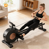 Máquina de Remo para Uso Doméstico, Equipo de Gimnasio, Máquina de Remo Magnética Portátil para Ejercicios Cardiovasculares en Casa