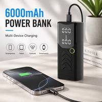 Inflador de Neumáticos Portátil YILIE P008-5, Bomba de Aire para Auto de 6000mAh, Compresor de Aire Digital de 22 Cilindros para Bicicleta, Venta al Por Mayor de Fábrica