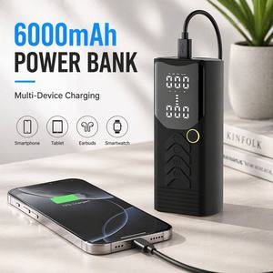 Compresseur d'air numérique portable YILIE P008-5 6000 mAh <span class=keywords><strong>pour</strong></span> voiture, vélo et ballons – Vente en gros usine - Product Image 3