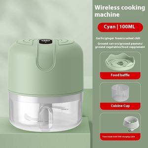 Mini Picadora de Ajo Eléctrica, Picadora Portátil, Procesador de Alimentos Eléctrico, Mini Licuadora de Alimentos, Picadora de Ajo de 250 ml - Product Image 4