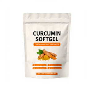 Suplemento Herbal Cápsulas Macias de Curcumina Extrato de Cúrcuma Cápsulas Macias - Product Image 1