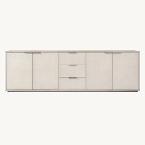 Juego de sala de estar de lujo americano con diseño Art Deco francés OEM Sassanid Saundersen Shagreen Panel aparador de 4 puertas con cajones - Product Image 1