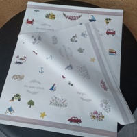 Papier Kraft Blanc Personnalisé 40*50CM, Papier d'Emballage pour Boîte Cadeau 35g, Papier d'Emballage Film Mat Supporte l'Impression CMYK