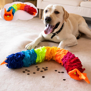 Jouet interactif de distribution de friandises pour chiens et chiots, tapis de renifflement en forme de serpent arc-en-ciel pour la recherche de nourriture et l'alimentation lente en gros - Product Image 1