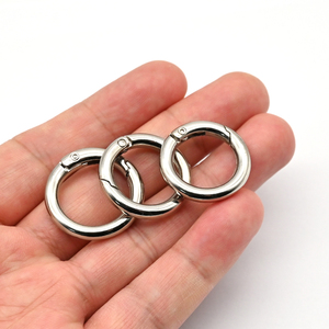 Bán buôn mở vòng Carabiner Keychain O hình dạng mùa xuân Nhẫn <span class=keywords><strong>snap</strong></span> clip móc khóa - Product Image 3