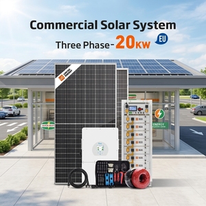 Sistema <span class=keywords><strong>solar</strong></span> trifásico de 20kW 40kWh con soporte de montaje de aluminio y caja de distribución de CA, <span class=keywords><strong>kit</strong></span> de instalación completo - Product Image 1
