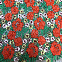 Tissu de dentelle Rose Soluble dans l'eau, Couture Haute Couture, broderie coloré, haut de gamme, plusieurs couleurs, Guipure