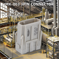 Module de connecteur d'alimentation robuste 40A 3 broches, contact en cuivre 25A, boîtier en nylon, insert mâle pour câblage d'alimentation de véhicules industriels