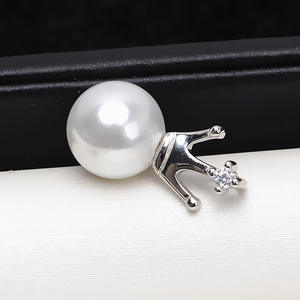 Pendentif Couronne Simple en Argent S925, Accessoire de Bijoux DIY pour Femmes, Produit Semi-Fini Tendance, Numéro d'Article 4523 - Product Image 4