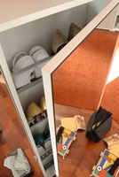 Meubles de salon modernes en bois de haute qualité avec rangements pour chaussures et miroir intégré - Mobilier de maison