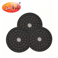 Disque de polissage diamanté Daofeng 4 pouces pour carrelage, pierre, marbre, granit, béton, céramique, verre – Noir