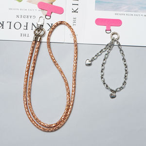 闪闪发光的6毫米手机长款短手机套珠链手机挂绳斜跨手机手腕钥匙扣挂绳颈带女孩 - Product Image 4