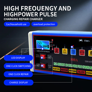 <span class=keywords><strong>12V</strong></span>/24V対応 高出力全自動バッテリー充電器 自動停止機能付き 車両用 - Product Image 3