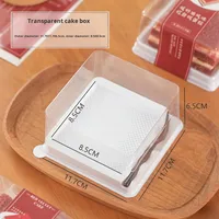 Boîte d'emballage transparente jetable multicouche pour gâteau mousse aux bactéries lactiques, beignets et desserts au fromage