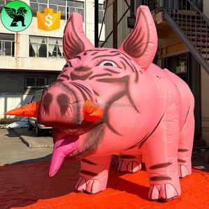 Maiale gonfiabile di pubblicità gigante di Smirk su misura gonfiabile del maiale del partito di evento 4m(L) per la decorazione A8602 della fase - Product Image 1