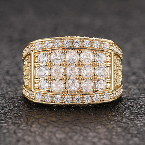 Anello Geometrico Quadrato Scintillante con Pavé per Donne, Gioiello da Dito di Lusso alla Moda - Product Image 5