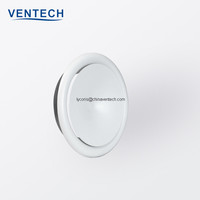 Diffuseur d'air rond en tôle de fer pour plafond de salle de lavage, grille de retour à disque